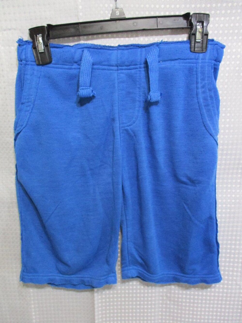 BKE Azure Blue Raw Edges & Hems Boy's Knit Shorts w/Front & Back Pockets  Sz. M